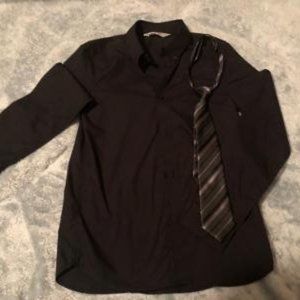 BLACK DRESS SHIRT